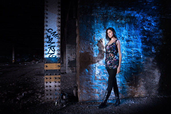 SM5_3 For this shot, I mixed ambient key light with a blue geled backlight