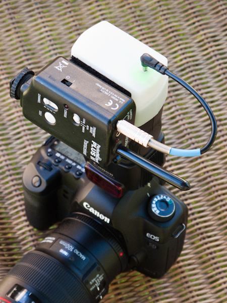 Here is the kit all assembled on my 430 EX2 flash unit.
