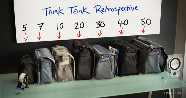 This the Retrospective series camera bags by Think tank. They are just a small part of the Think Tank family but in some ways the most important to select well.