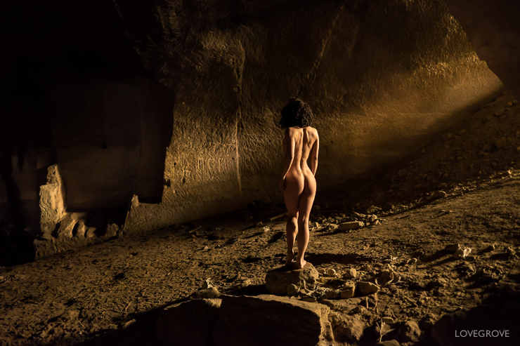 This shot taken in a cave in Spain was captured using the XF16mm prime lens set at the max