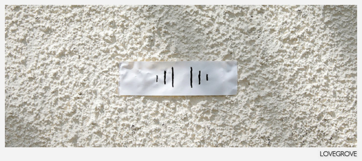 A tape target like this temporarily stuck on the wall of my house is used in the calibration process described below.