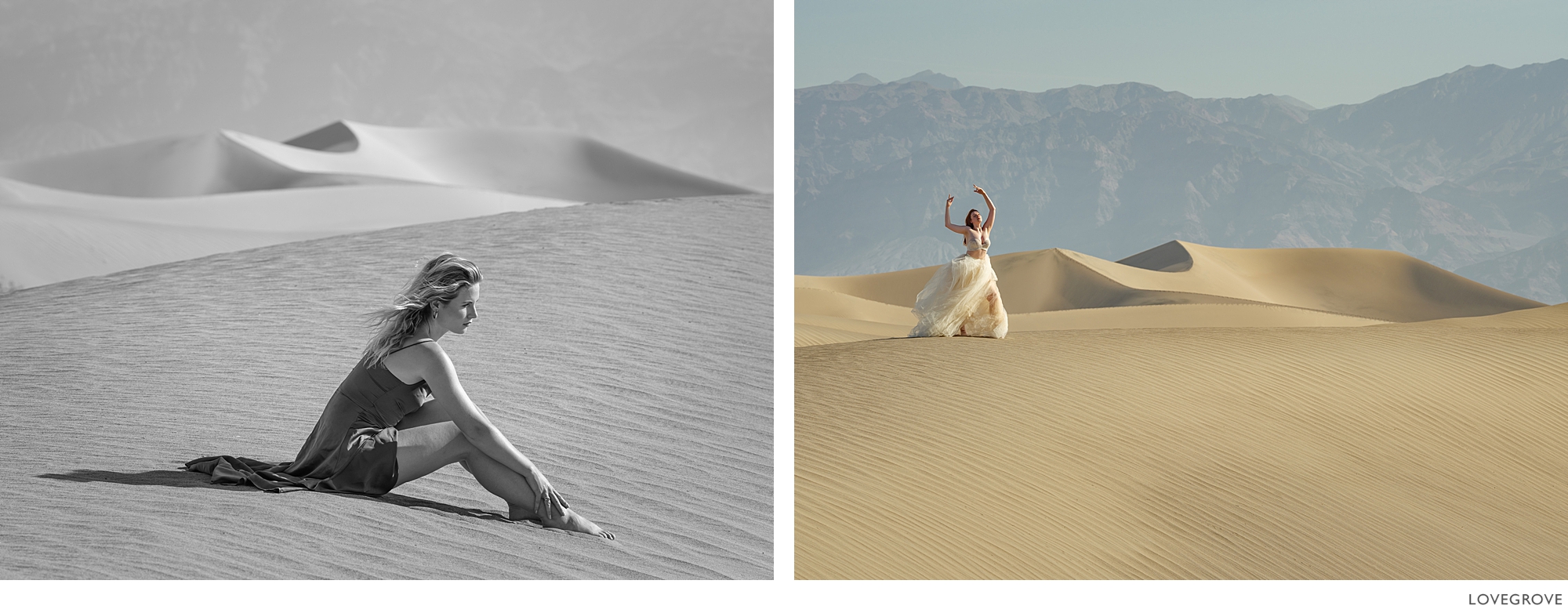 Deserts and Gold Dust-009 Portraits taken on a dry lake bed in Nevada in the heat of the day.