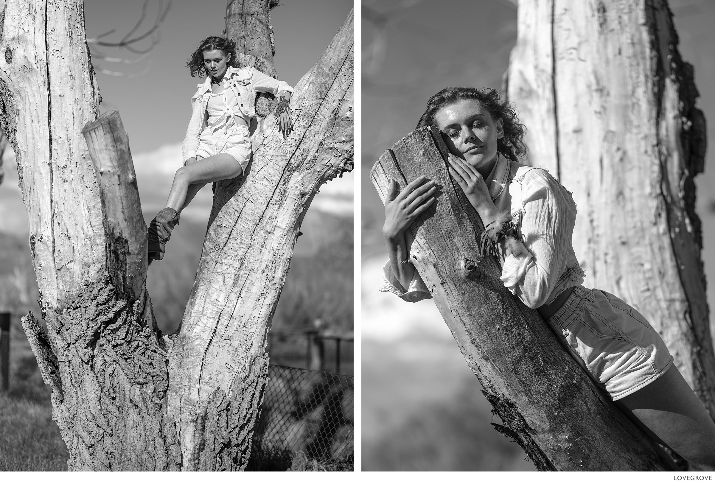 Deserts-and-Gold-Dust-189-2 A girl sits in an abonded ore crushing mill